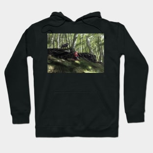 Girl escape in the woods Hoodie